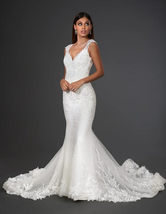 AerbaDress a modern botanical lace gown