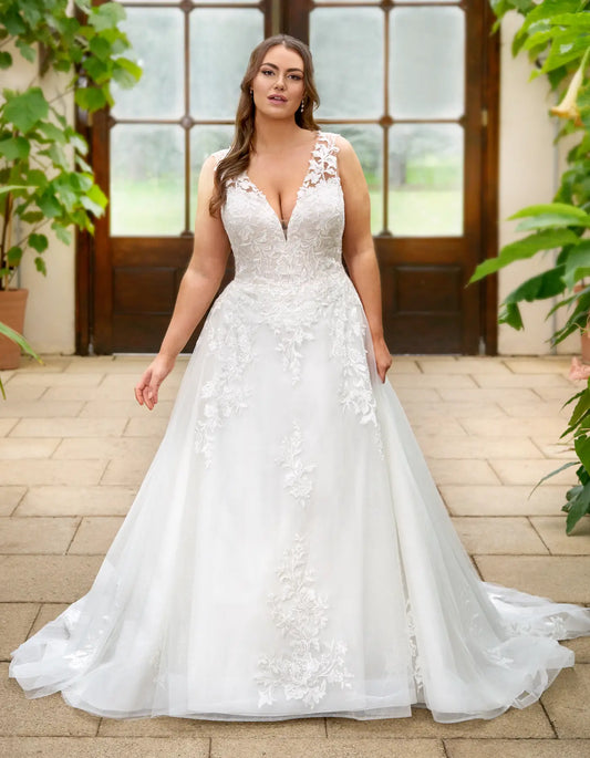 AerbaDress a floral lace and glitter a-line