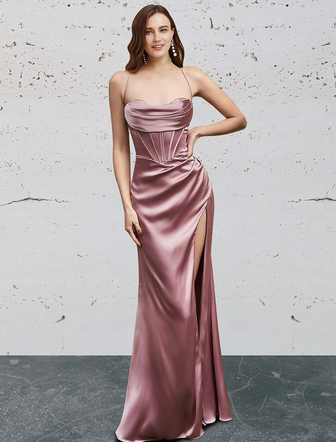 Prom Dresses Vintage Dress Prom Floor Length Sleeveless Sweetheart Charmeuse Backless with Slit